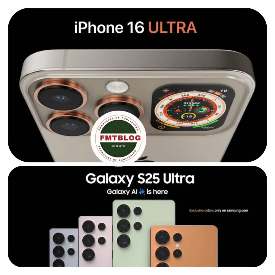 iPhone 16 pro max vs samsung galaxy s25 ultra