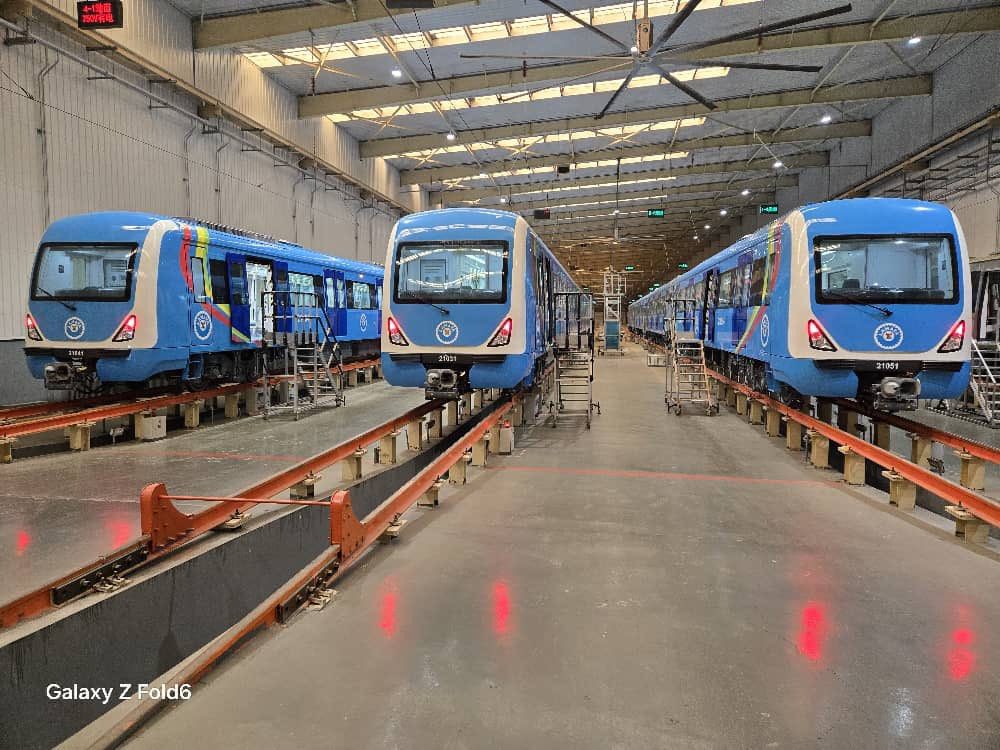 Lagos Rail Mass Transit Unveil New Blue And Red Lines Trains