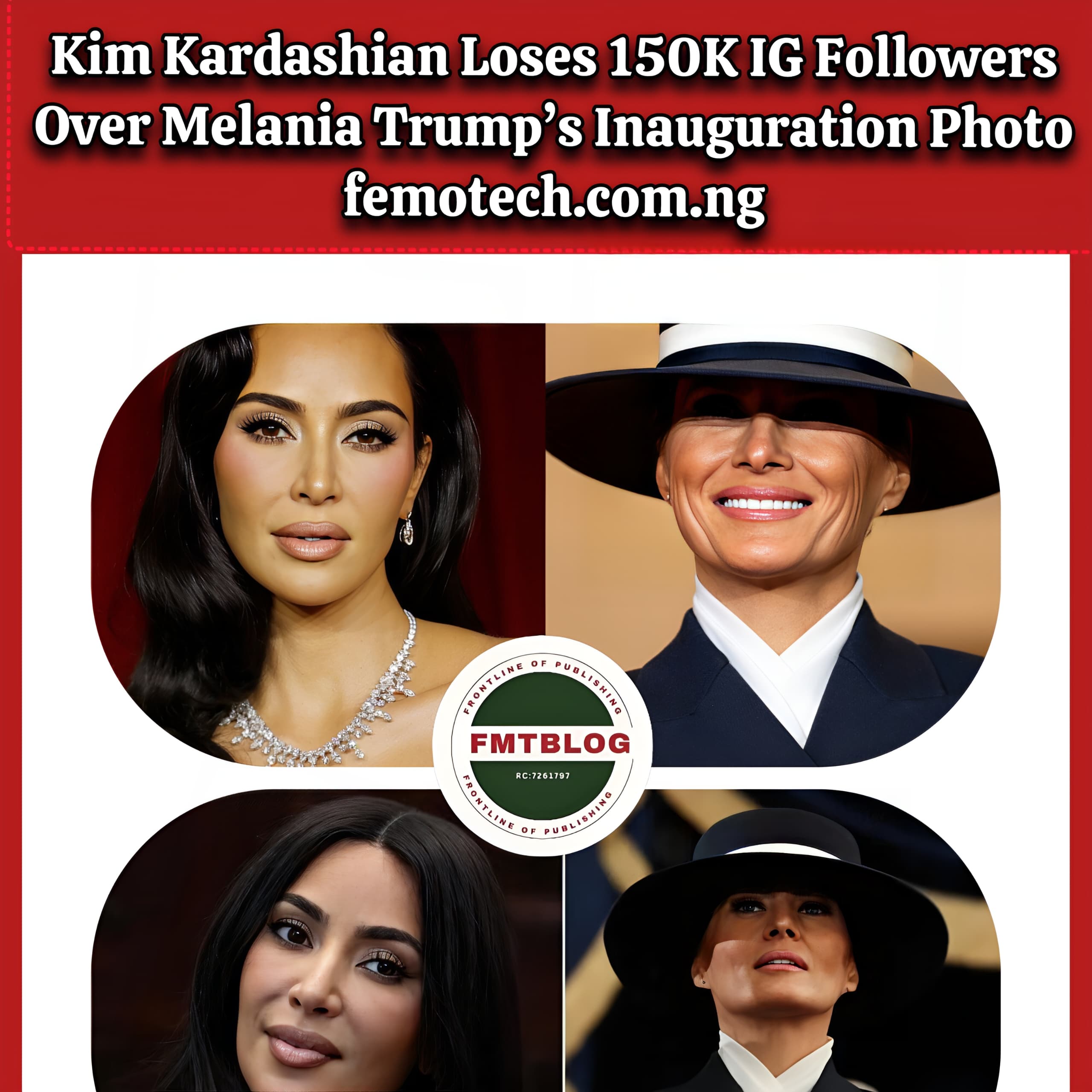 Kim Kardashian Loses 150K Instagram Followers Over Melania Trump’s Inauguration Photo