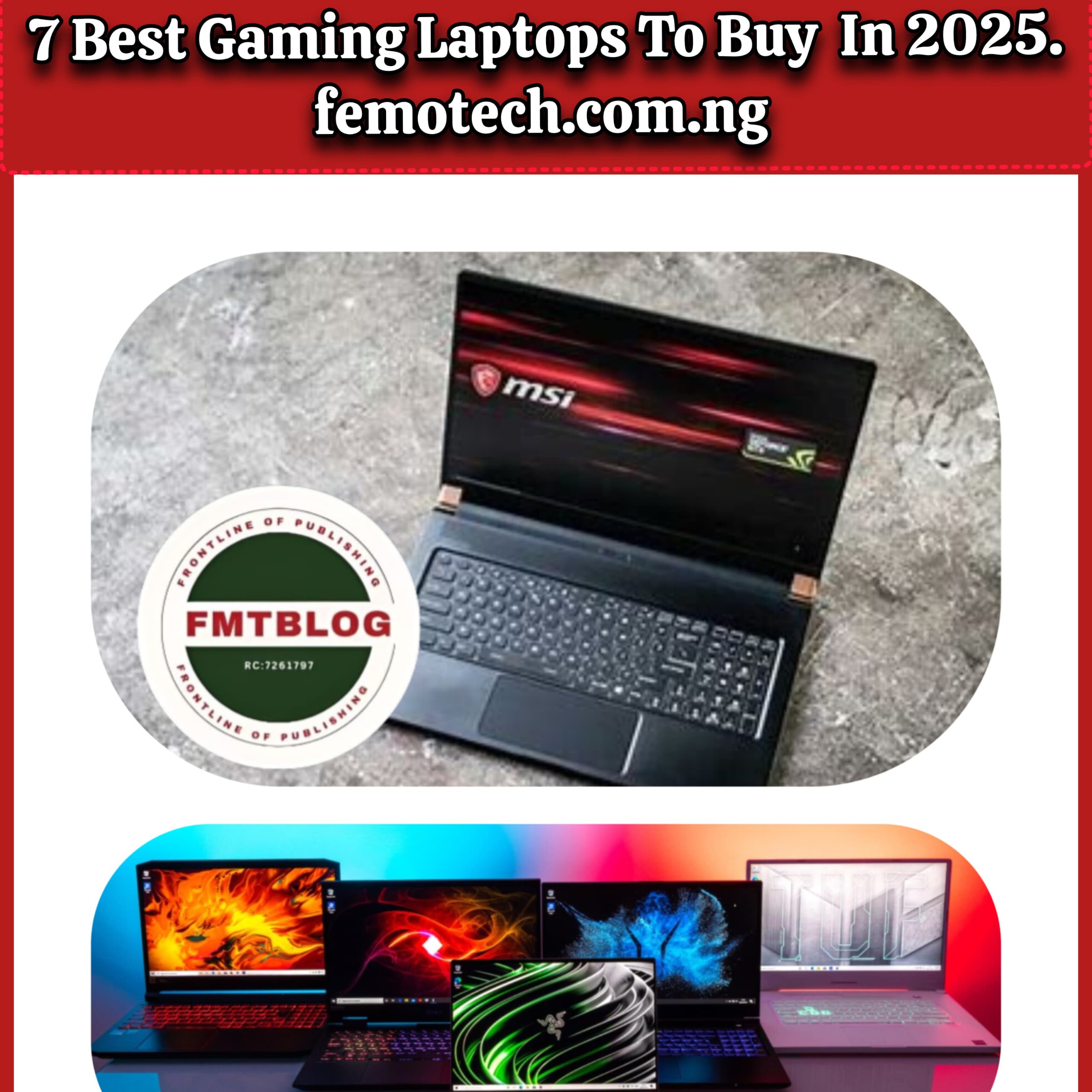 7 Best Gaming Laptop To Buy In 2025