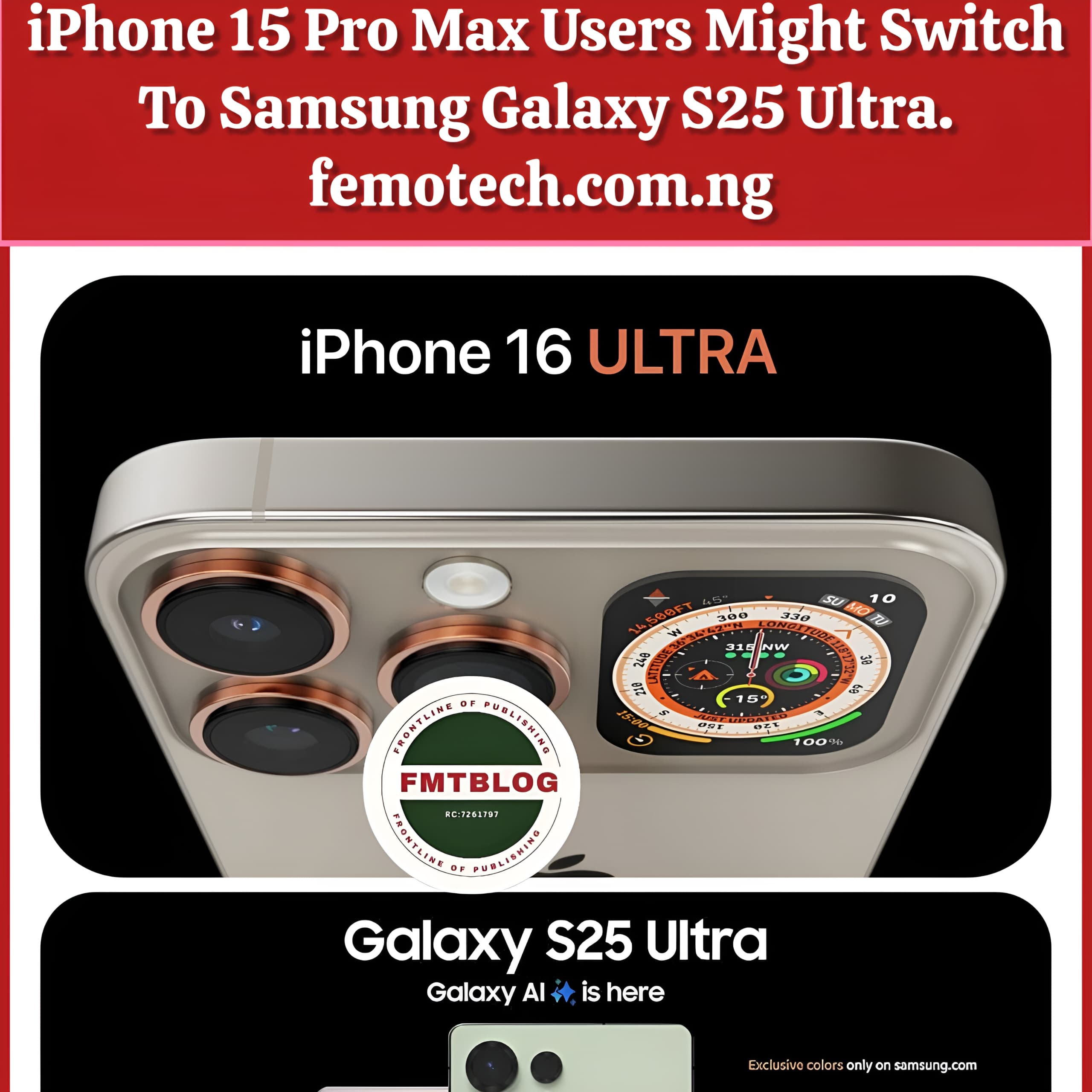 iPhone 16 Pro Max Users Might Switch To Samsung Galaxy S25 Ultra