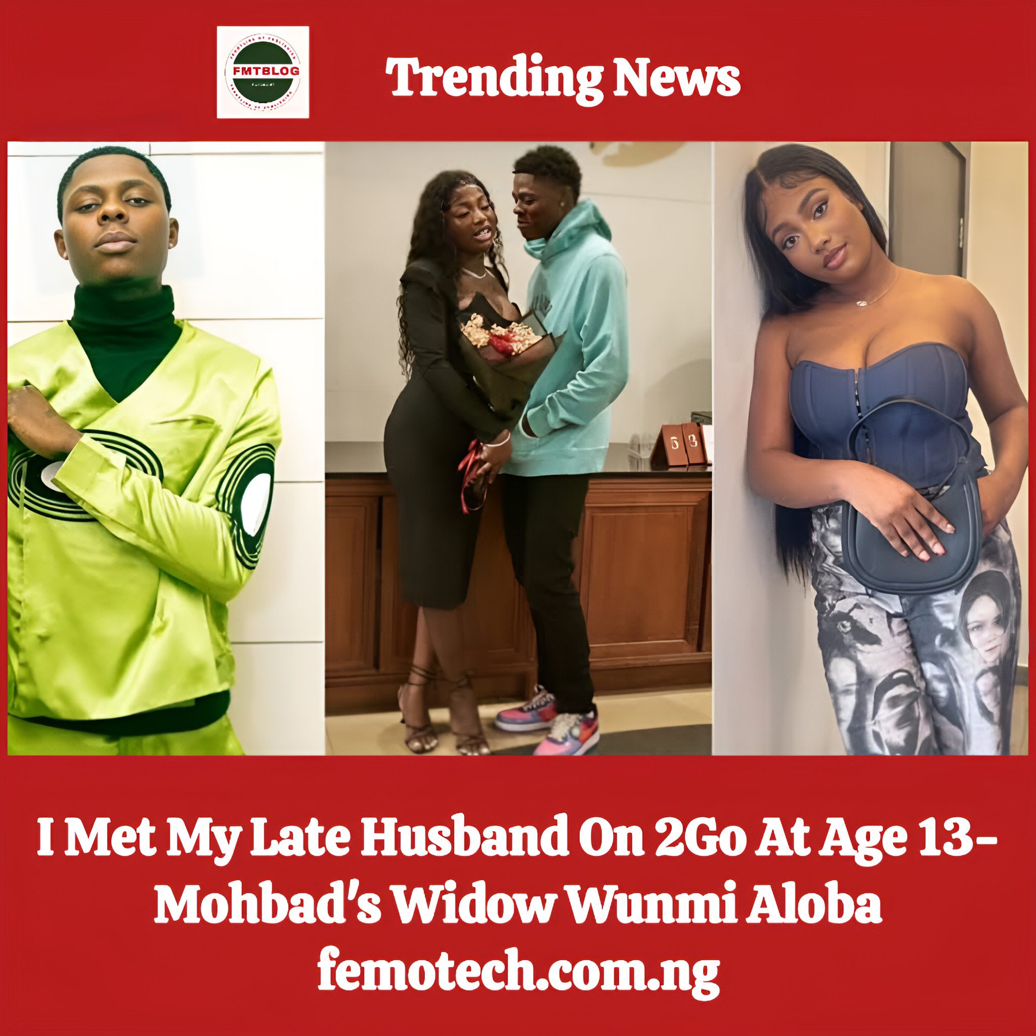 I Met My Late Husband On 2Go At Age 13-Mohbad’s Widow Wunmi Aloba