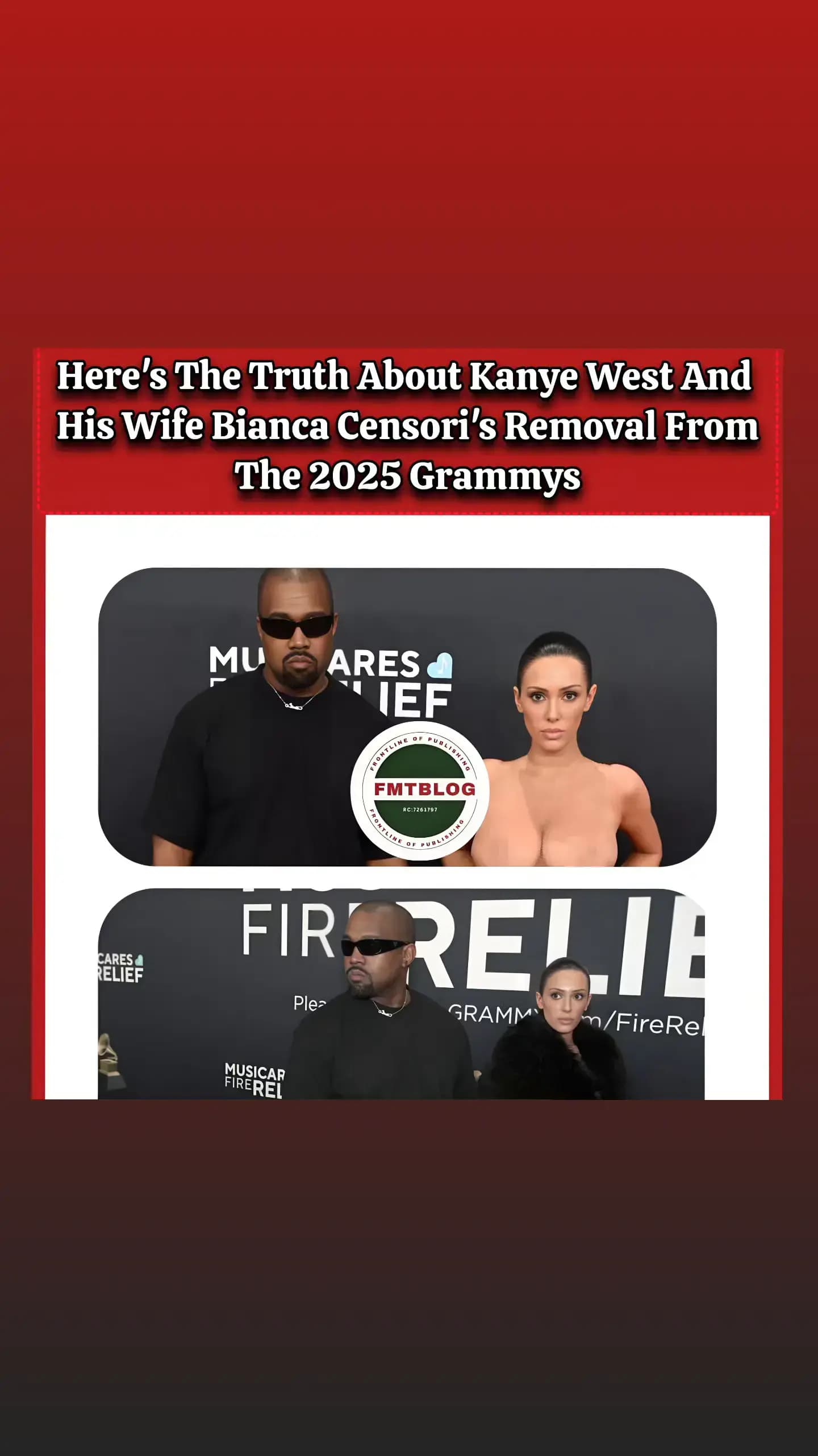 Here’s The Truth About Kanye West And His Wife Bianca Censori’s Removal From The 2025 Grammys