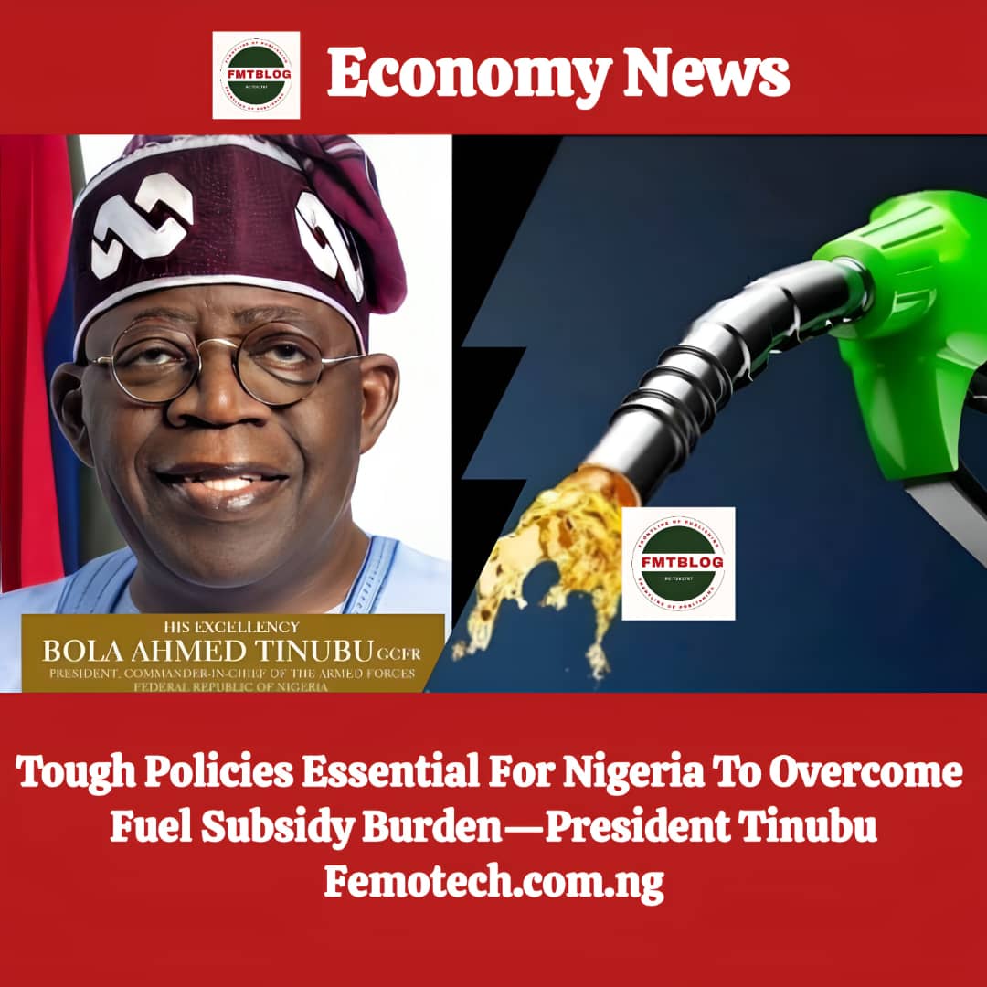 Tough Policies Essential For Nigeria To Overcome Fuel Subsidy Burden—President Tinubu