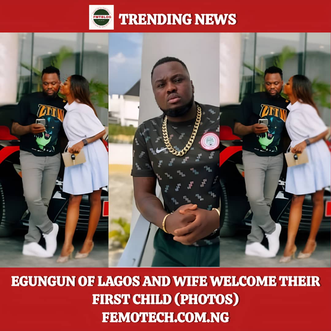 Egungun Of Lagos And Wife Welcome Their First Child (PHOTOS)