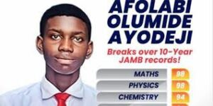 Olumide who scores 370 in UTME