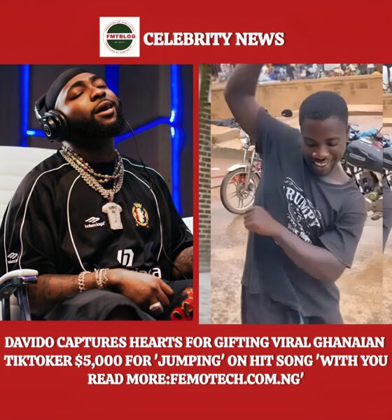 Davido Captures Hearts For Gifting Viral Ghanaian TikToker $5,000 For 'Jumping' On Hit Song 'With You'