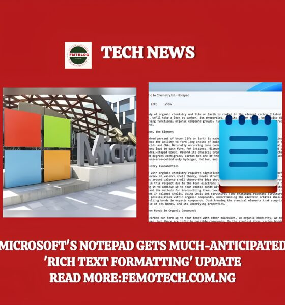 Microsoft's notepad