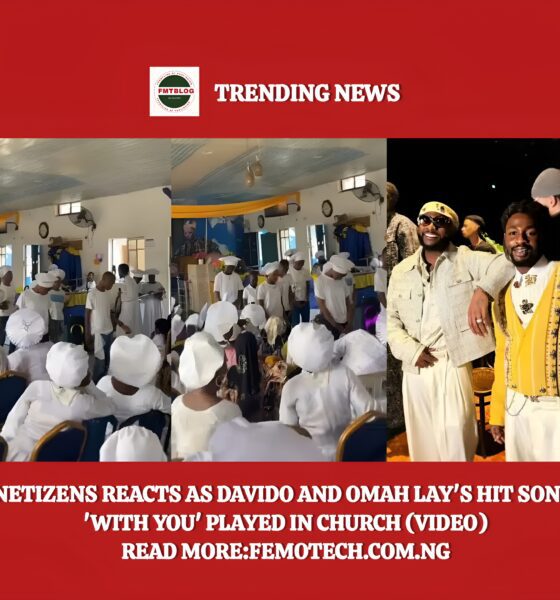 Netizens Reacts As Davido And Omah Lay's Hit Song 'With You' Played In Church