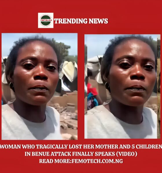 Woman Who Tragically Lost Her Mother And 5 Children In Benue Attack Finally Speaks (VIDEO)
