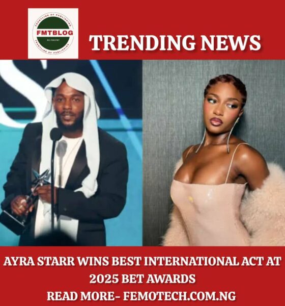Ayra Starr Wins Best International Act at 2025 BET Awards
