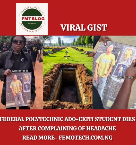 Federal Polytechnic Ado-Ekiti Student Dies After Complaining of Headache