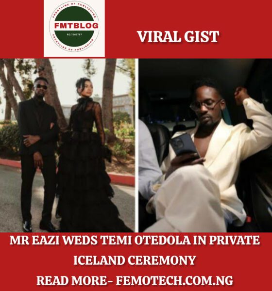 Mr Eazi Weds Temi Otedola in Private Iceland Ceremony
