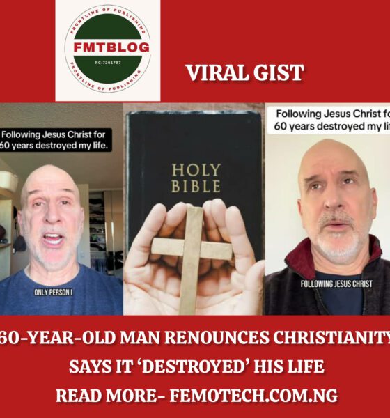 60-Year-Old Man Renounces Christianity
