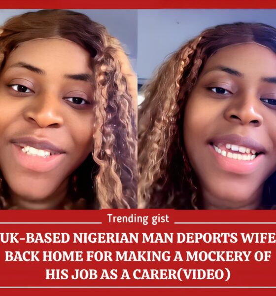 In very shocking news, a Nigerian man who lives in the UK (United Kingdom) has deported his wife back home after initially being responsible for all her expenses to relocate. FMTBLOG gathered through a lady who shared the shocking news on her Instagram page. The said Nigerian man, who relocated her wife to join him in the UK, works as a health care assistant, as fondly called, carer. But, surprisingly, upon arriving in the UK, her wife made disgusting remarks about the choice of job he has as a man. The wife had engaged in the attitude of making the man feel less of himself by always reminding him that he works as a carer.