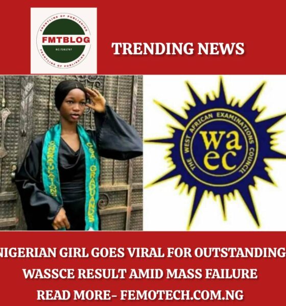 Nigerian Girl Goes Viral for Outstanding WASSCE Result Amid Mass Failure